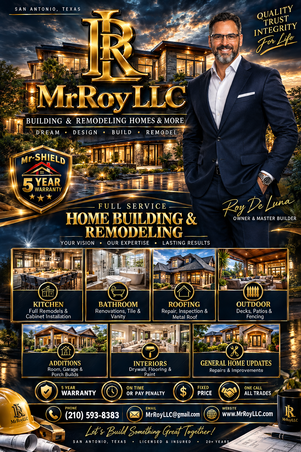 Roy De Luna flyer - blue suit